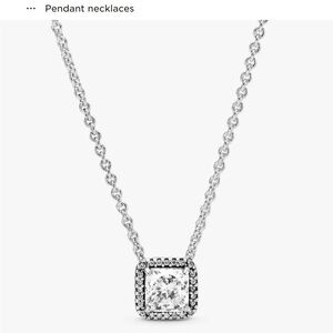 Pandora Silver Pendant Necklace